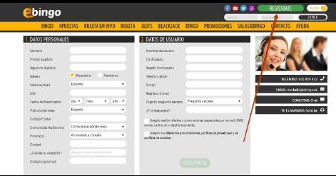 Formulario de inscripción