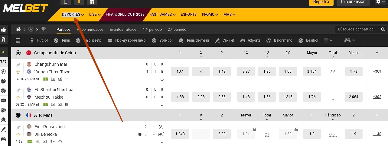 Melbet apuestas deportivas