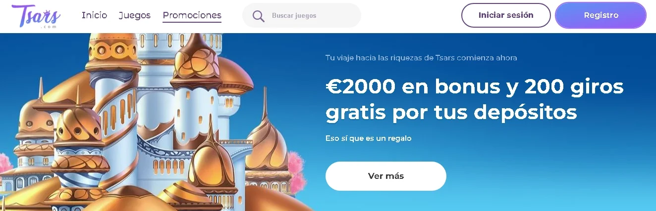 Tsars bono de bienvenida