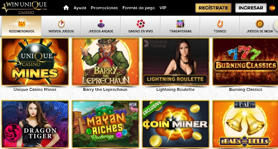 Unique Casino máquinas de juego